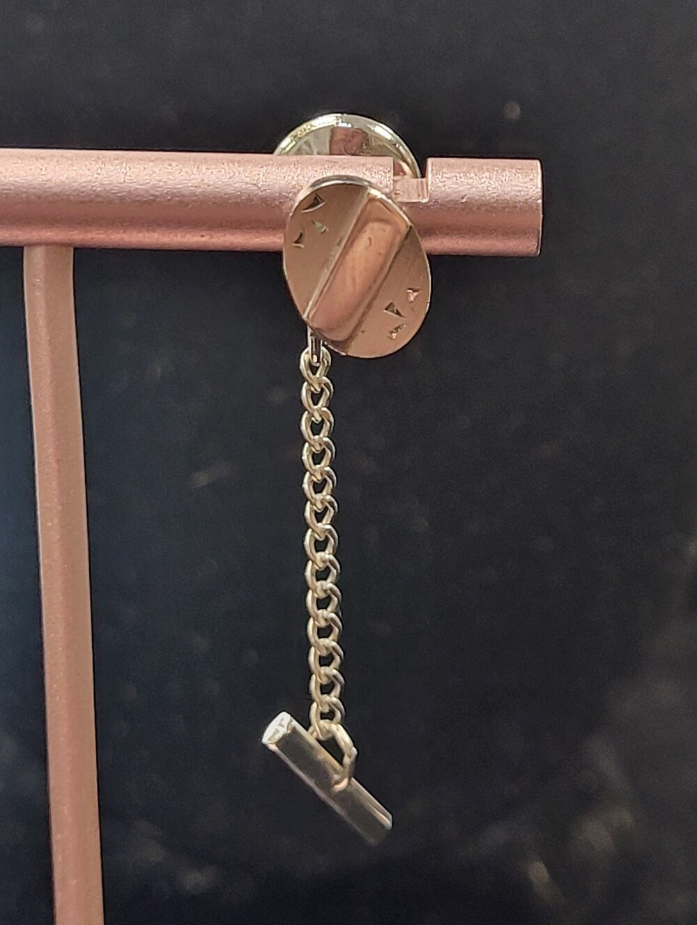 Sterling Silver Anson Drop Chain Tie Pin
